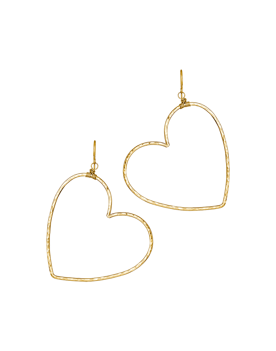 Boho Heart Hoops