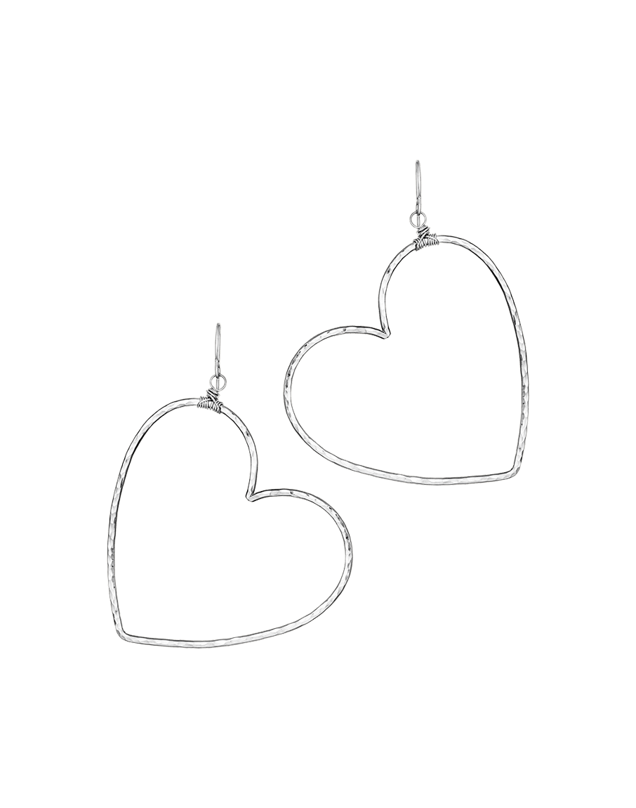 Boho Heart Hoops