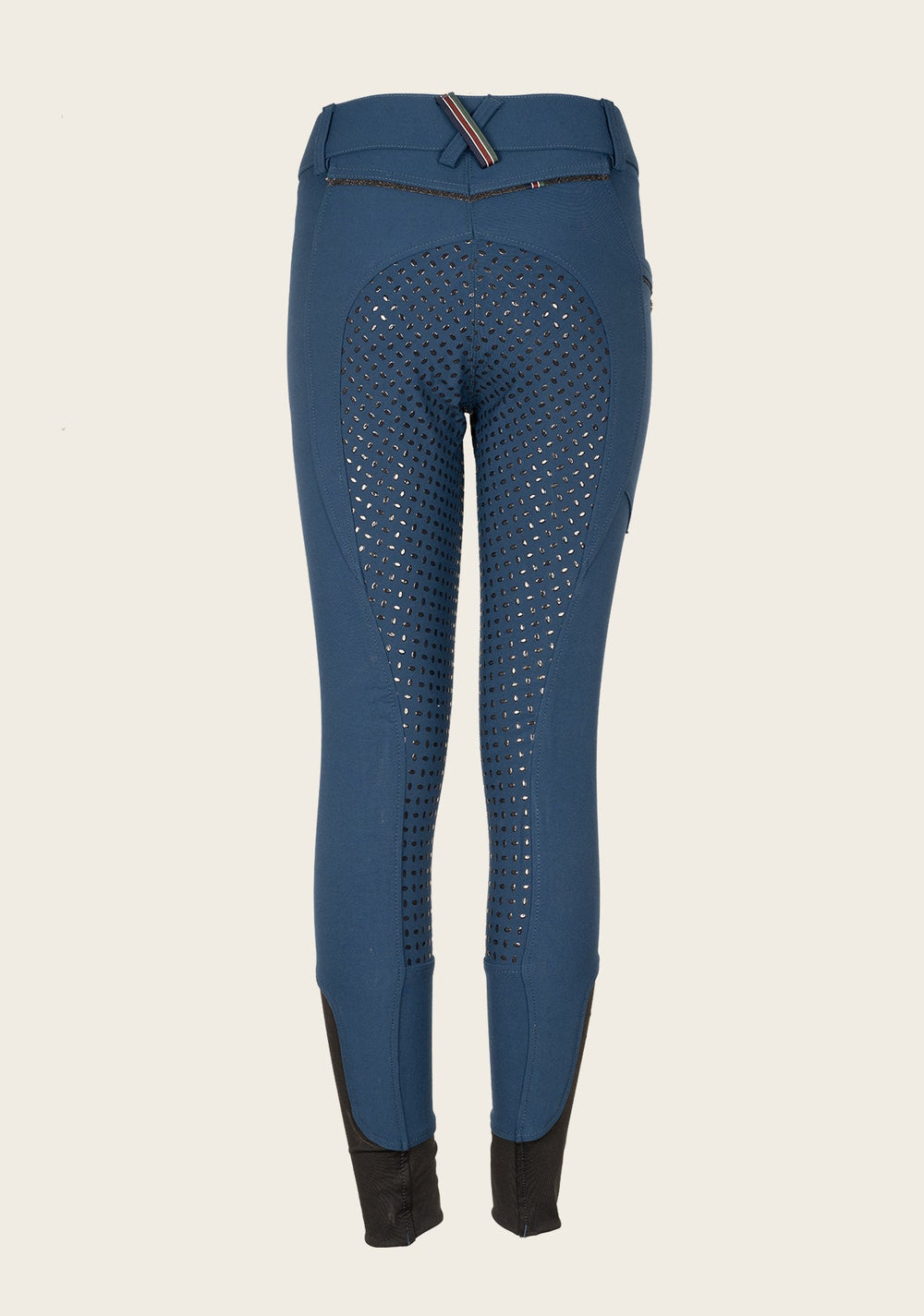 Inspire Full Seat High Waist Peacock Blue Bamboo Breeches - Equine Exchange Tack Shop