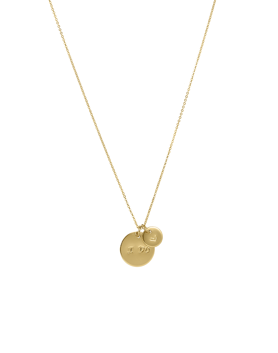 Bridal Two Disc Necklace