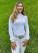 Paola - Long Sleeve Competion Shirt -White - Equine Exchange Tack Shop