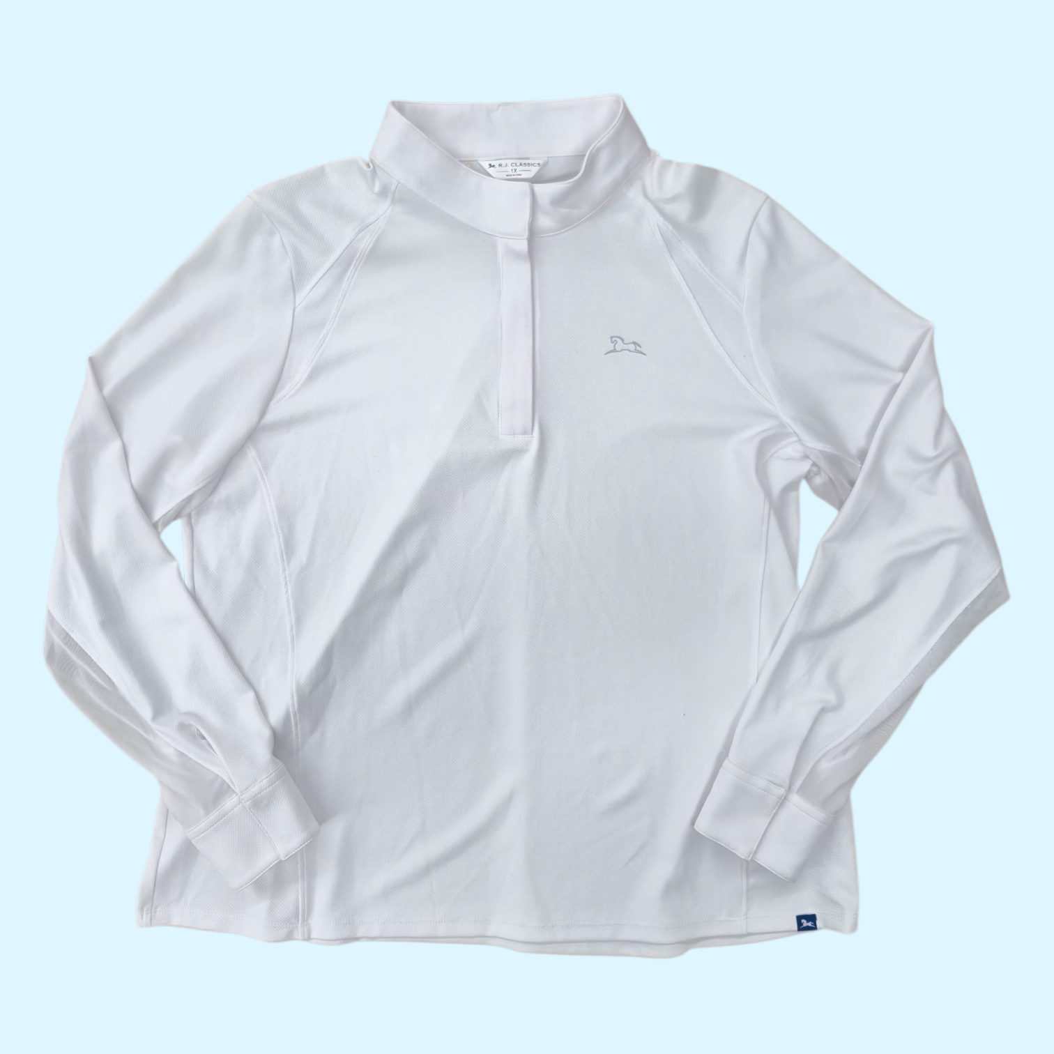 RJ Classics Ladies Plus Sophia Long Sleeve Show Shirt - 1X - Equine Exchange Tack Shop