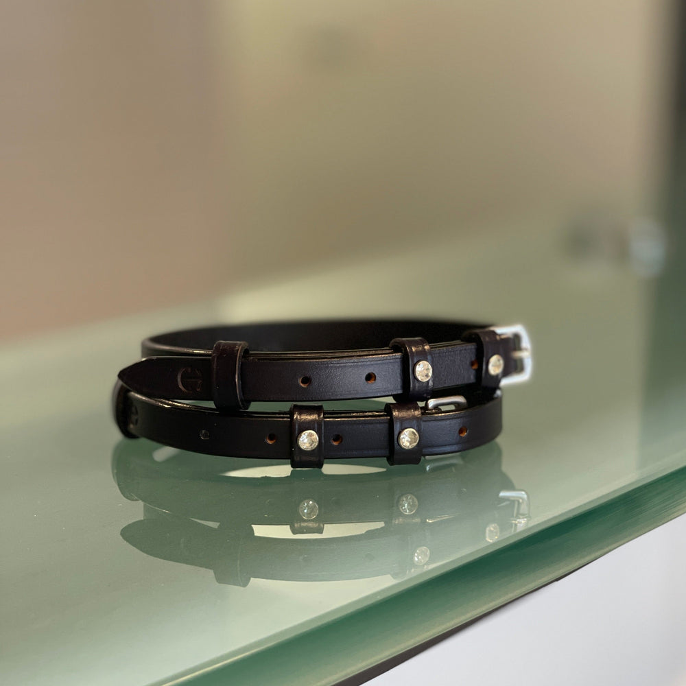 Sterling Navy Leather Spur Straps - Equine Exchange Tack Shop