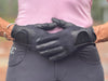Tackified Copper Tech™️ Leather Premium Riding Glove in Black - Equine Exchange Tack Shop