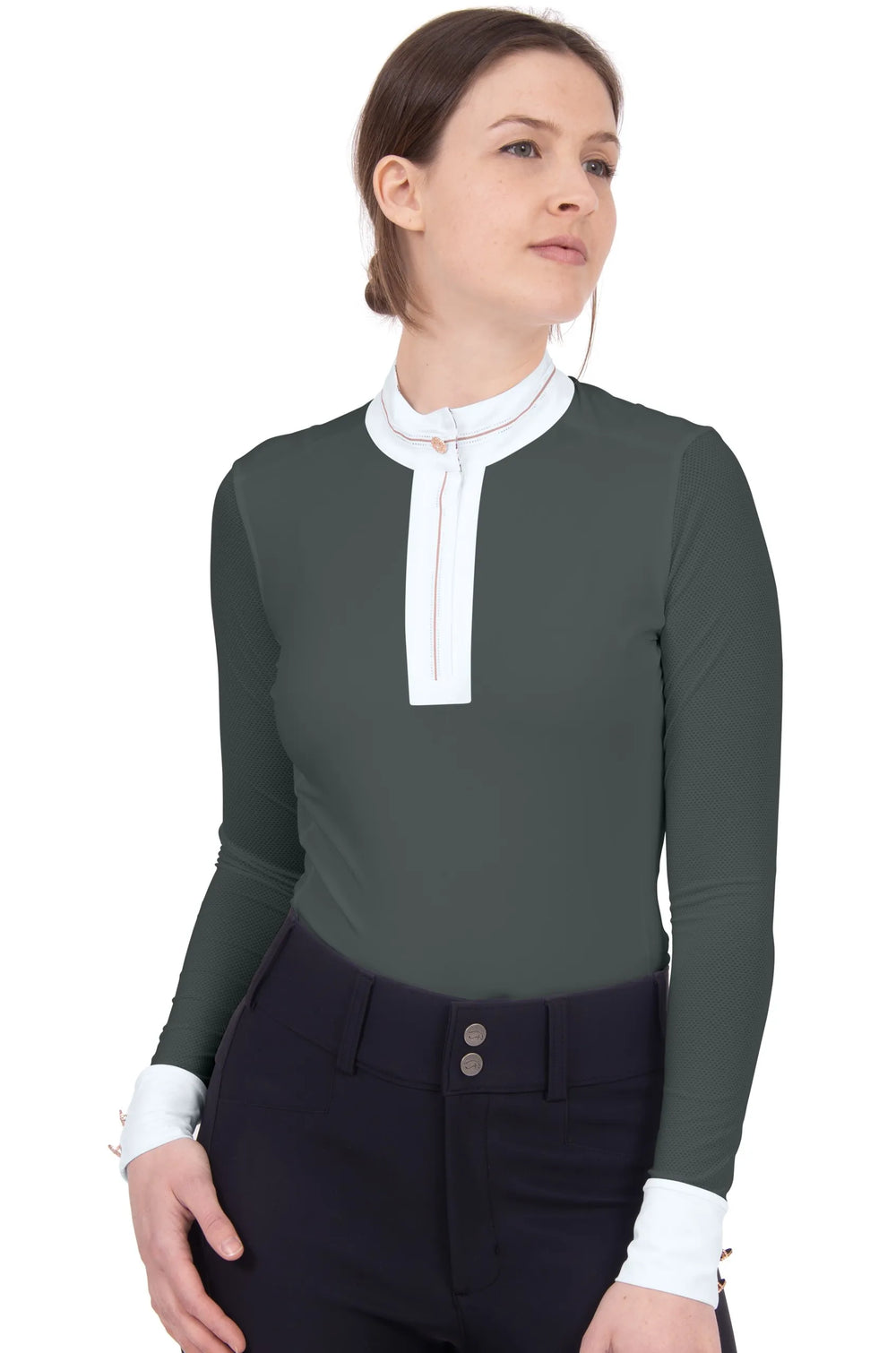 Chestnut Bay Caliente Liberty Long Sleeve Schooling Shirt - CLEARANCE - Equine Exchange Tack Shop