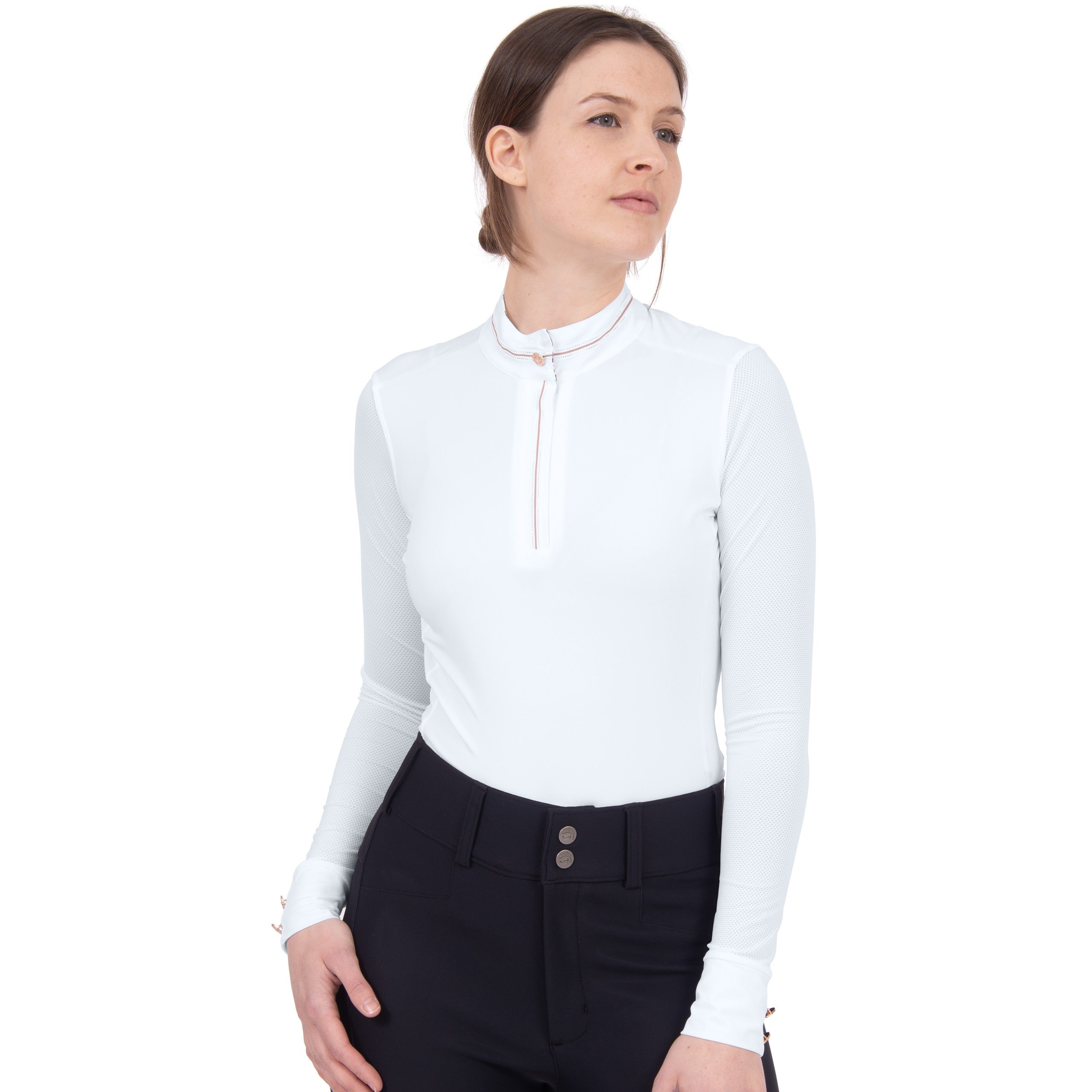 Chestnut Bay Caliente Liberty Long Sleeve Schooling Shirt - CLEARANCE - Equine Exchange Tack Shop