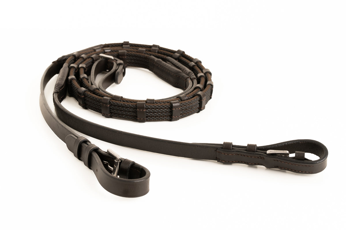 Sure Grip Rubber Rein with 1" Hand Stop - Equine Exchange Tack Shop