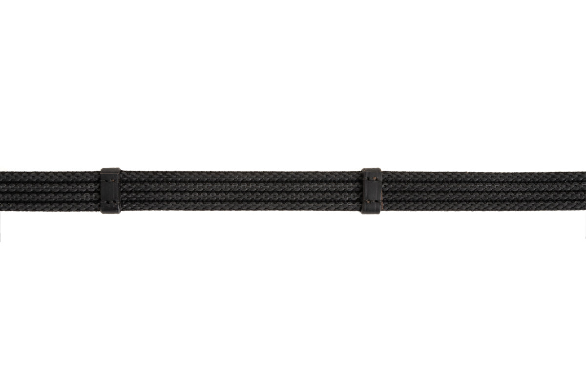 Sure Grip Rubber Reins with 4" Rein Stops-Superb Slim Rubber Woven Grip - Equine Exchange Tack Shop