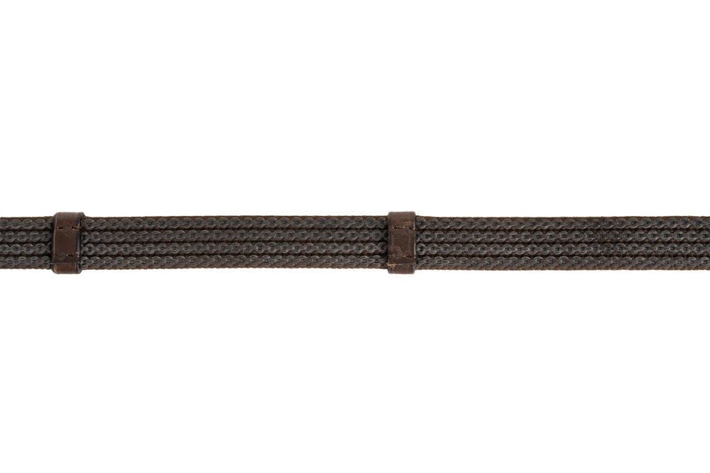 Sure Grip Rubber Reins with 4" Rein Stops-Superb Slim Rubber Woven Grip - Equine Exchange Tack Shop