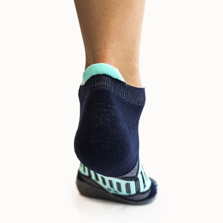 Navy & Mint - Elite Running Socks - Equine Exchange Tack Shop