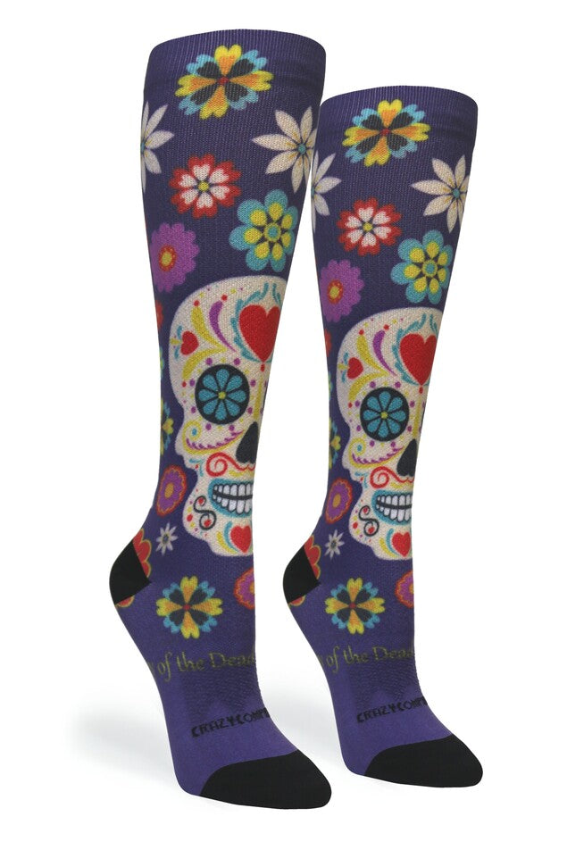 Calavera Purple Compression Socks - Equine Exchange Tack Shop