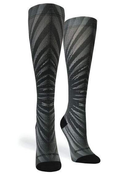 Never Quit Grey Compression Socks - Equine Exchange Tack Shop