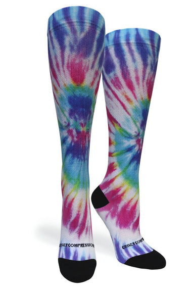 Tie Dye Rainbow Compression Socks - Equine Exchange Tack Shop