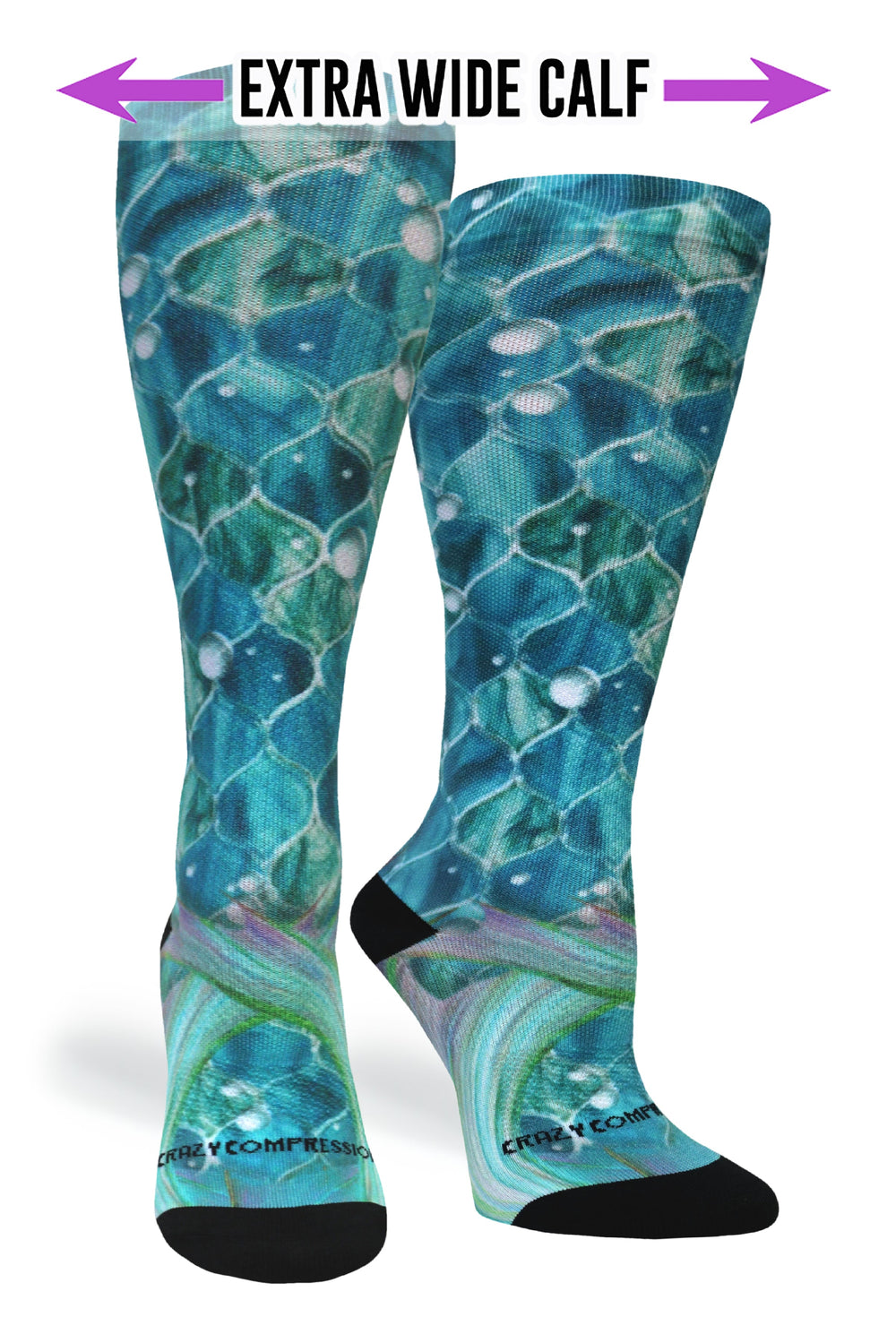 Mermaid Mosaic Compression Socks - Equine Exchange Tack Shop