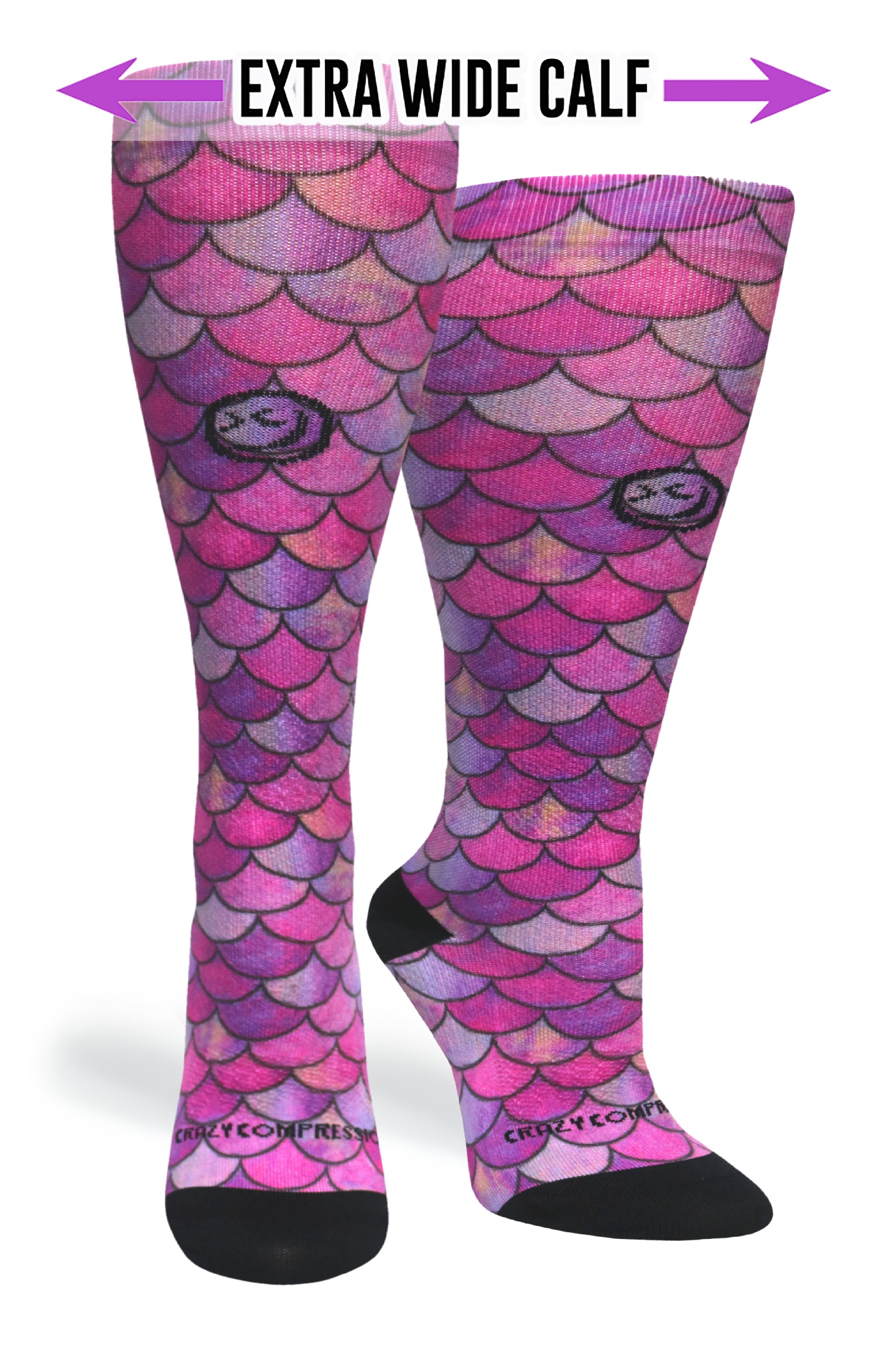 Mermaid Pink Compression Socks - Equine Exchange Tack Shop