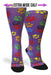 Paw Prints Station Purple Compression Socks - Equine Exchange Tack Shop