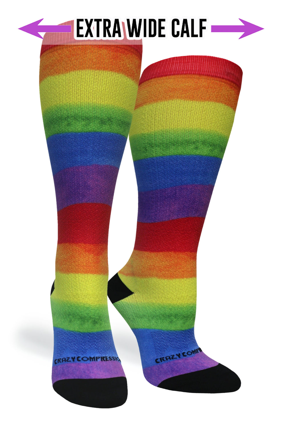 Rainbow Paint Compression Socks - Equine Exchange Tack Shop