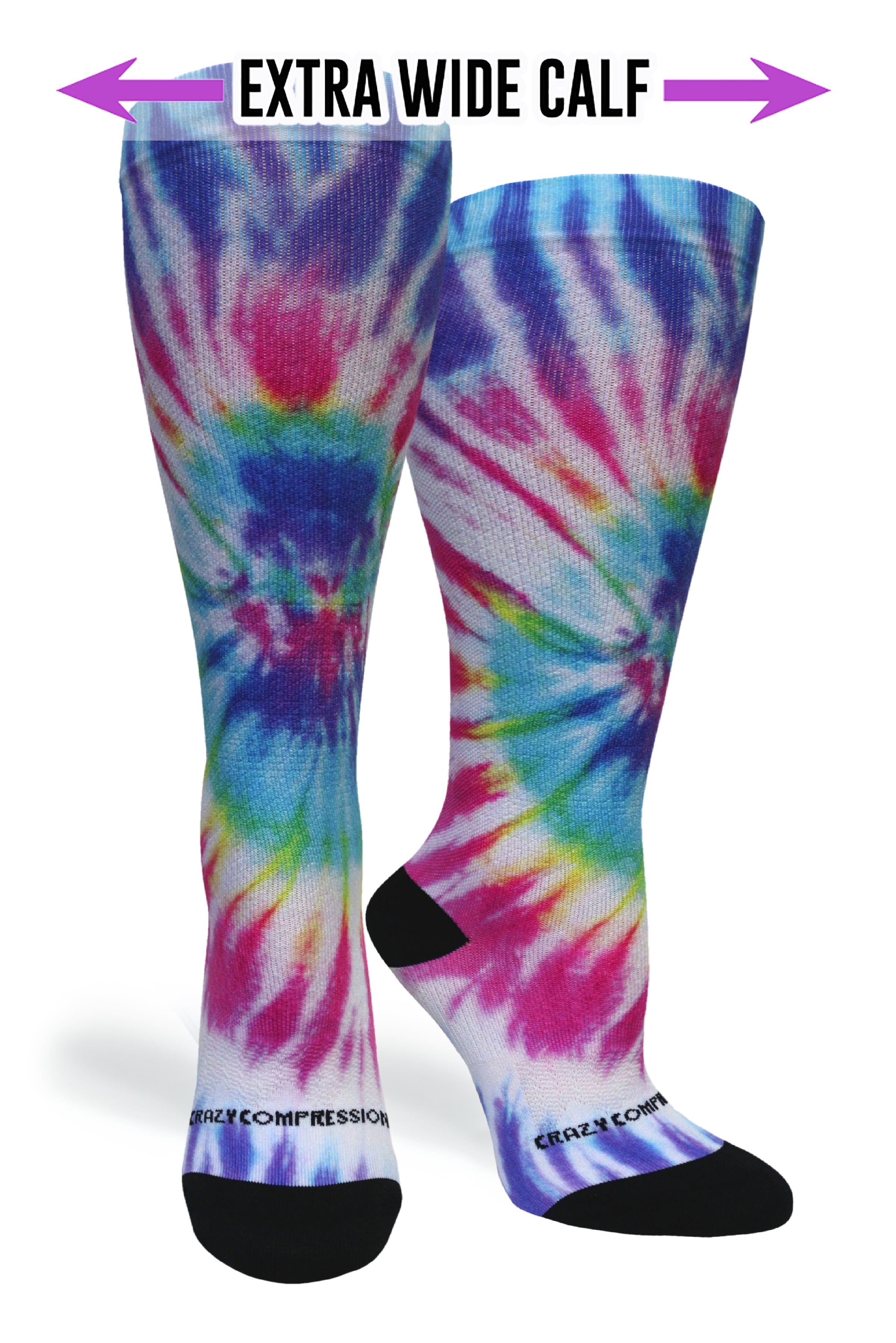 Tie Dye Rainbow Compression Socks - Equine Exchange Tack Shop