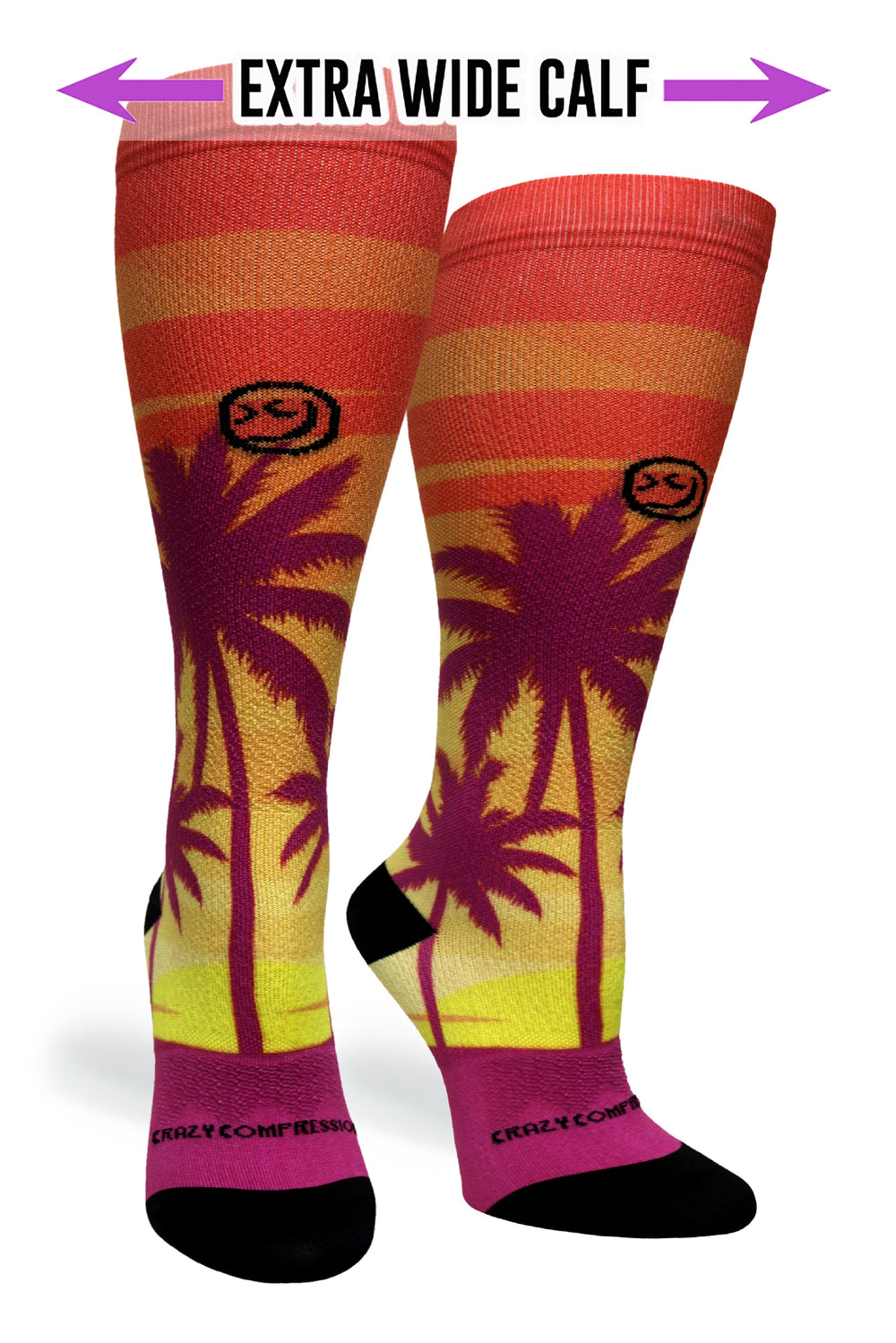 Coconut Sunset Compression Socks - Equine Exchange Tack Shop