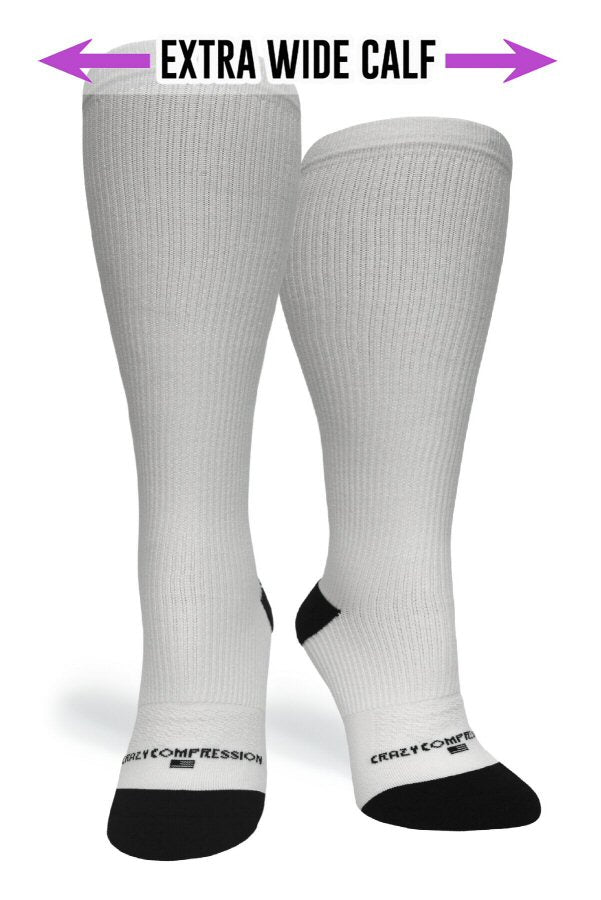 White Compression Socks - Equine Exchange Tack Shop