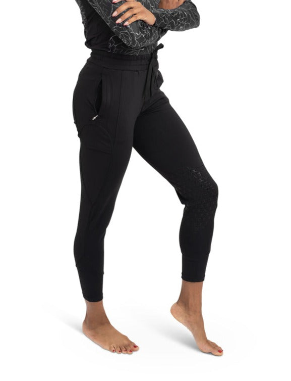 Drawstring Breeches in Black - Equine Exchange Tack Shop