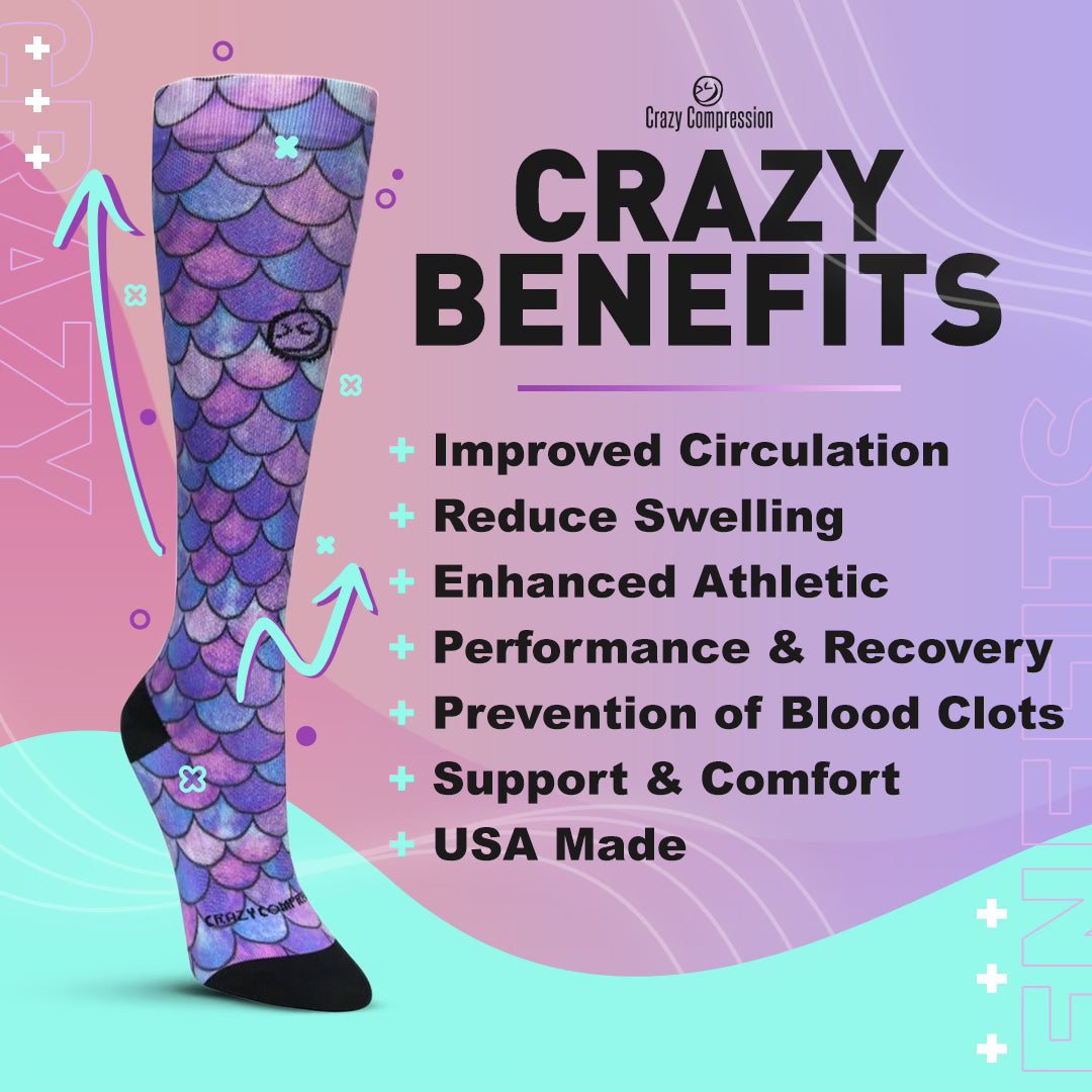 Digital-Tie-Dye Compression Socks - Equine Exchange Tack Shop