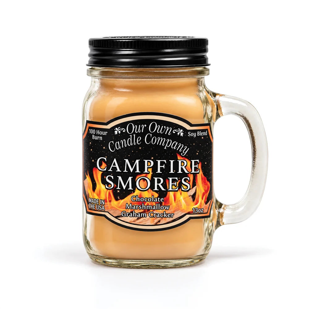 Campfire S'mores Mason Jar Candle 16oz