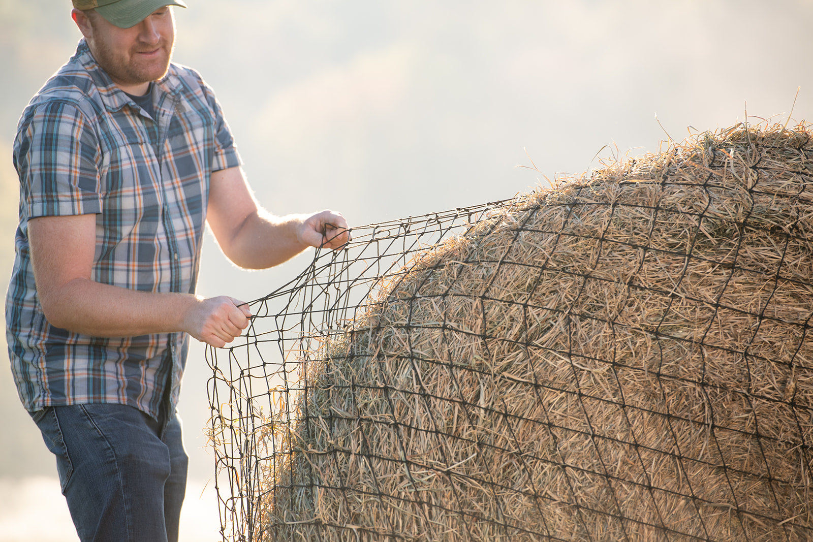 Livestock Round Bale Hay Net - 3" Holes - Equine Exchange Tack Shop