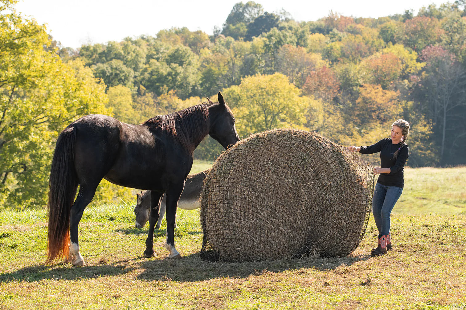 Texas HayNet Round Bale Net