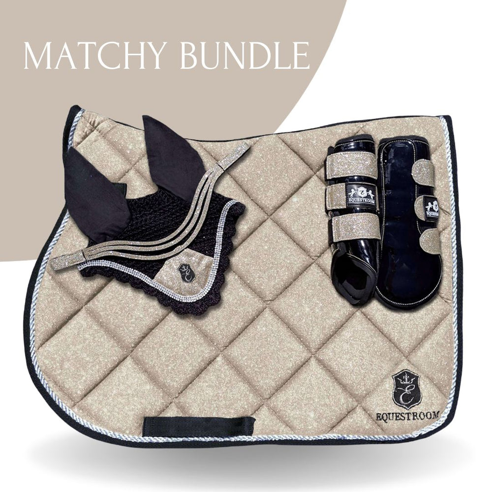 Champagne Saddle Pad Set - Equine Exchange Tack Shop