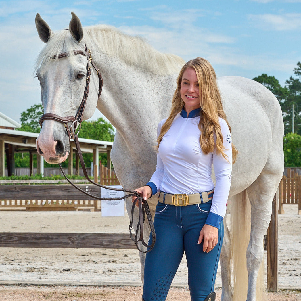 Roxana - Long Sleeve Riding Shirt - Equine Exchange Tack Shop