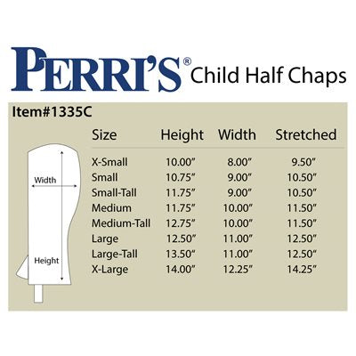 Suede Childs Zip Half Chaps