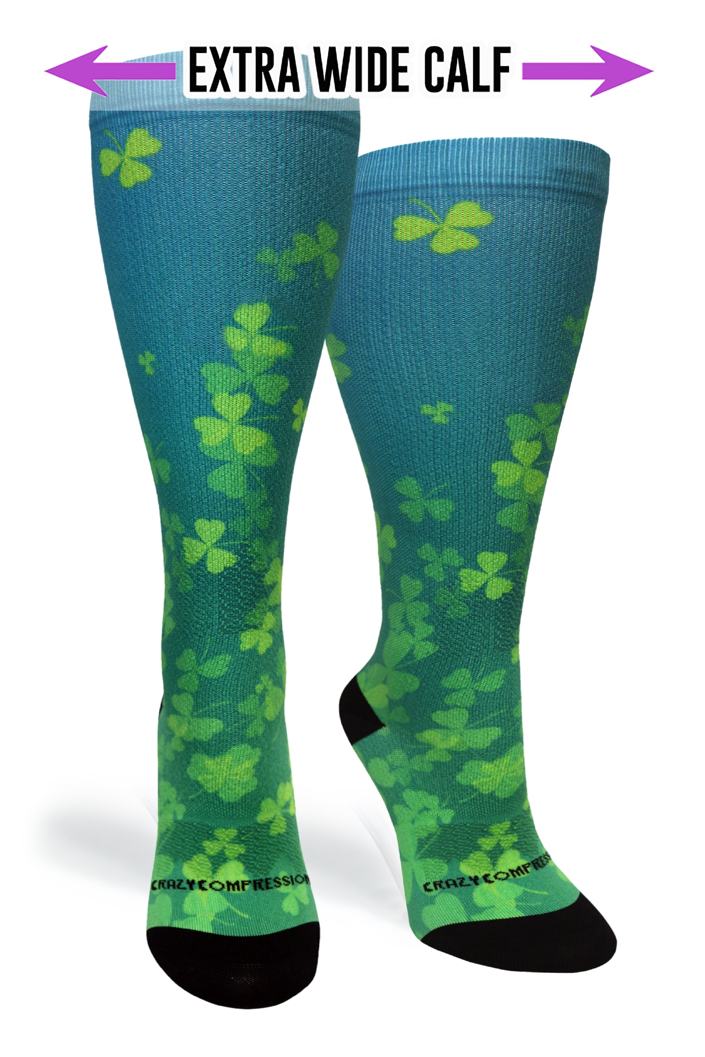 Cloverfields Blue Compression Socks - Equine Exchange Tack Shop