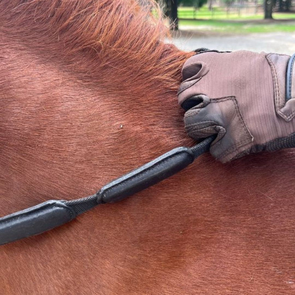 Comfort Connect Rein - Intermittent Padding for Equal Rein Length and Hand Support - Equine Exchange Tack Shop