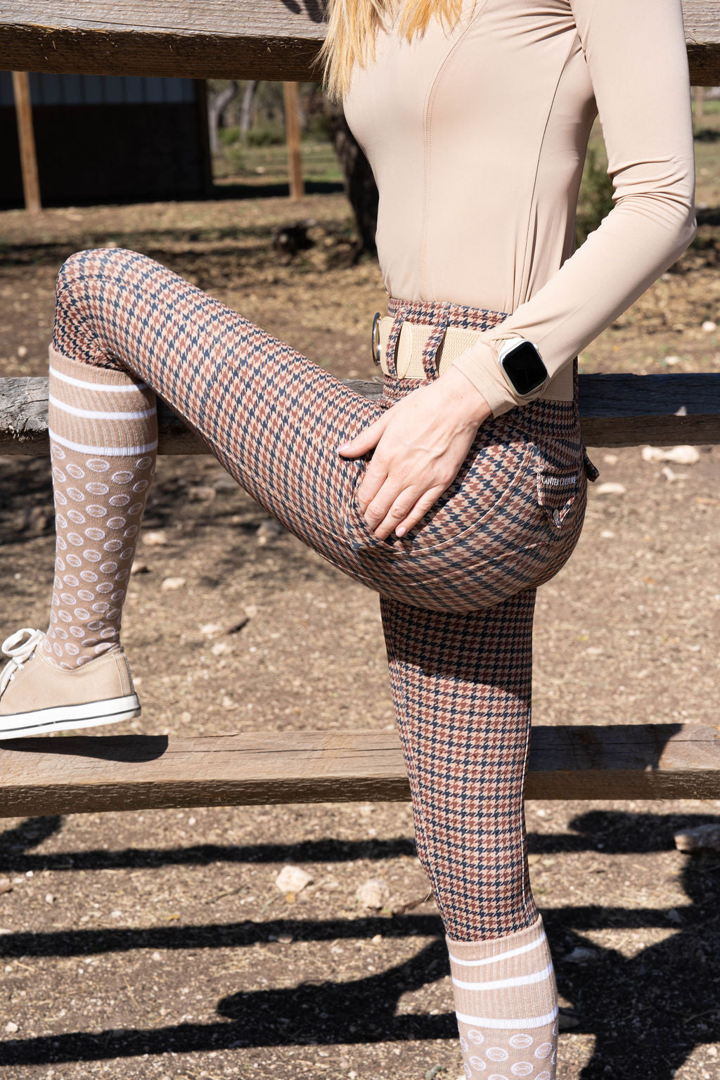 Athletic Breech - English Houndstooth - Equine Exchange Tack Shop