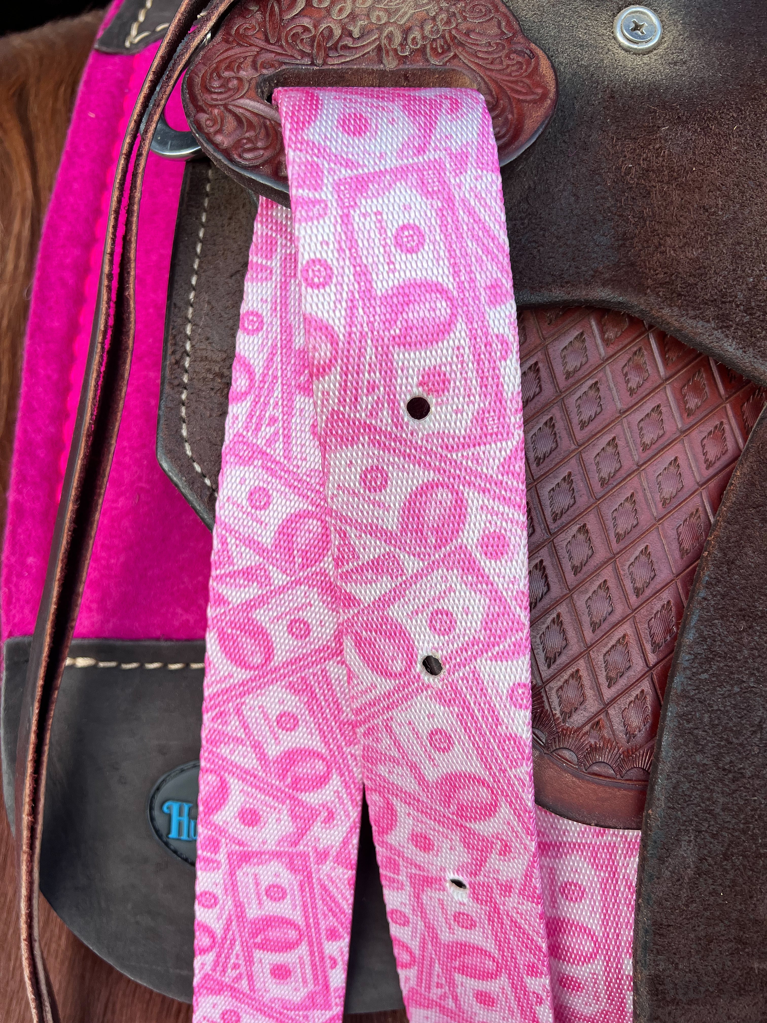 Dash for Cash (Pink) Cinch Strap Set - Equine Exchange Tack Shop