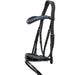 The Bluebell - Navy Patent Leather Snaffle Bridle with REMOVABLE FLASH - Equine Exchange Tack Shop