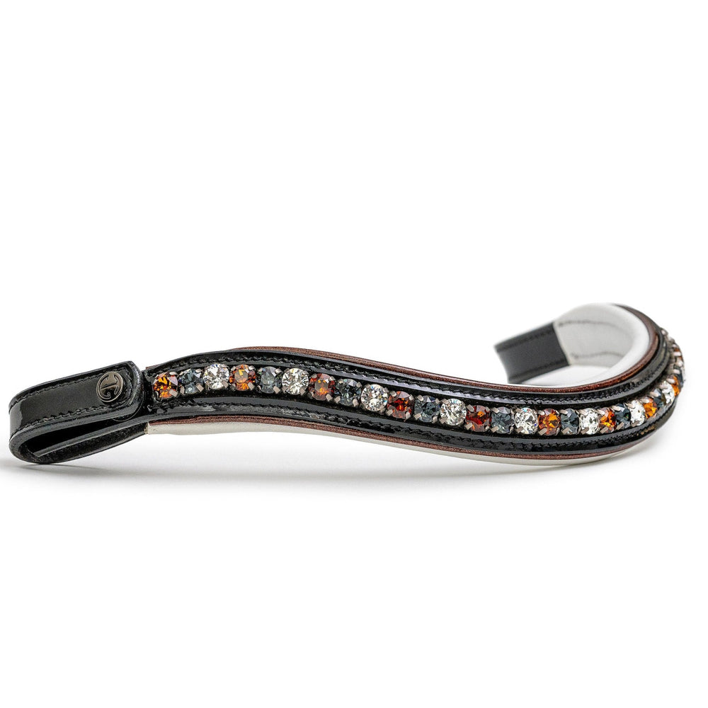 Taos Black Patent Leather Snaffle Bridle - Equine Exchange Tack Shop