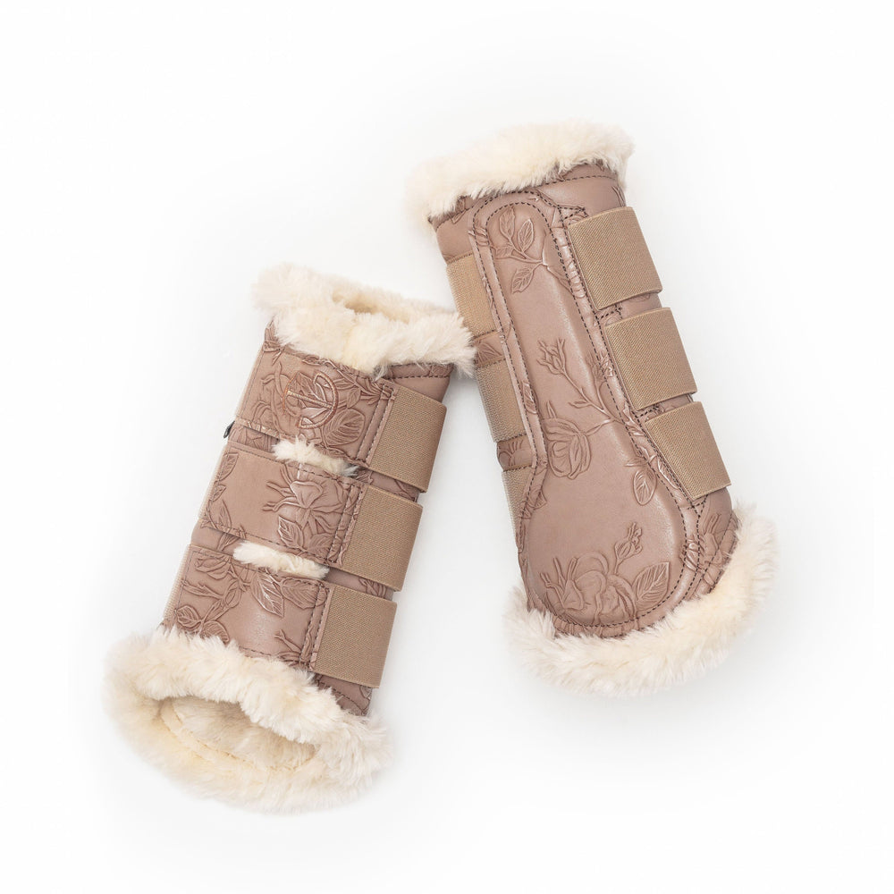 Romance Collection Brushing Boots - Champagne - Equine Exchange Tack Shop