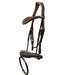 Aspen Leather Snaffle Bridle with Removable Flash - Equine Exchange Tack Shop