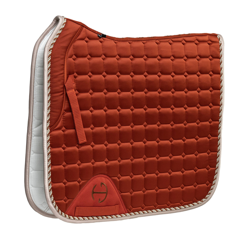 Satin Classic Dressage Saddle Pad - Rust - Equine Exchange Tack Shop