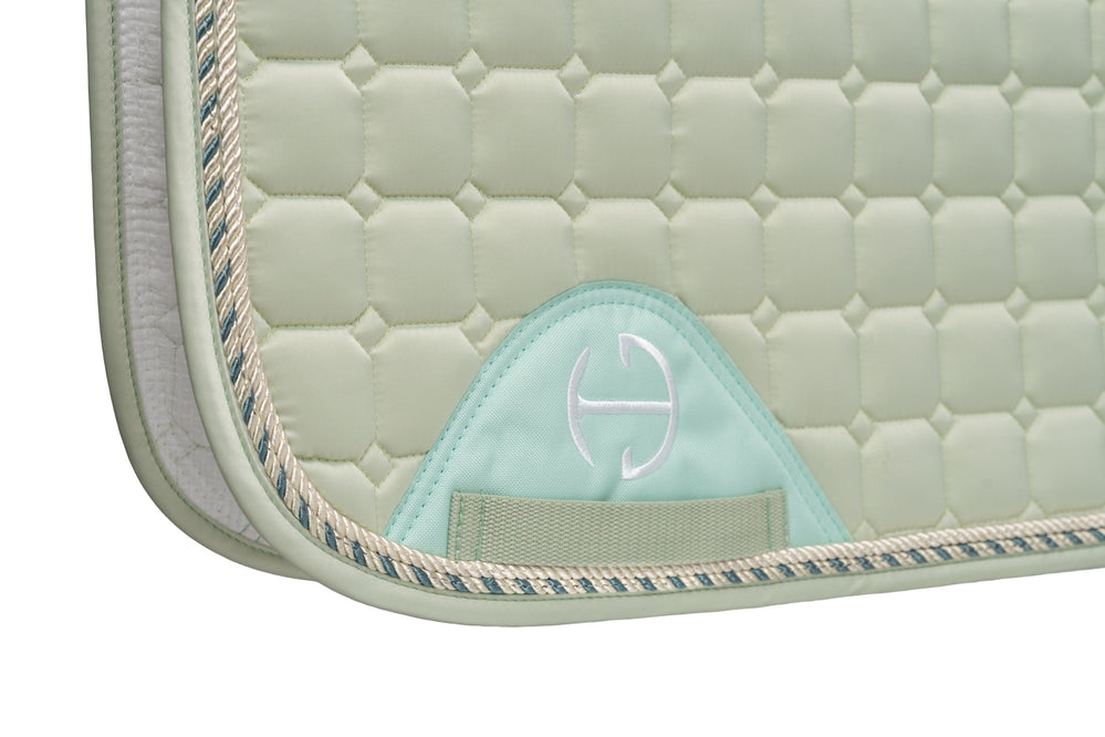 Satin Classic Dressage Saddle Pad - Mint Sorbet - Equine Exchange Tack Shop