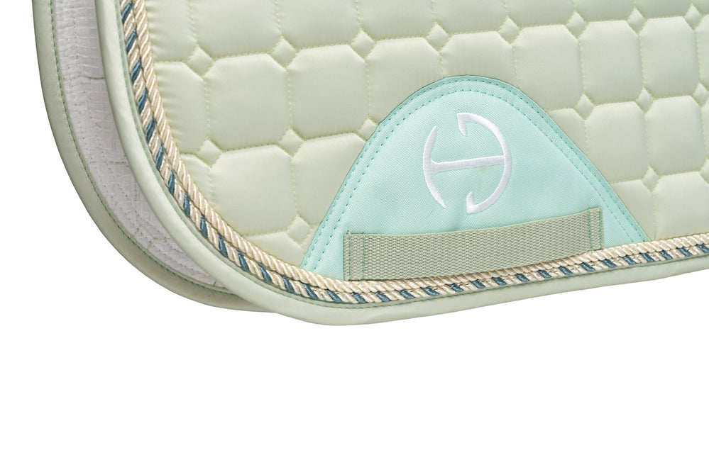 Satin Classic Jump Saddle Pad - Mint Sorbet - Equine Exchange Tack Shop