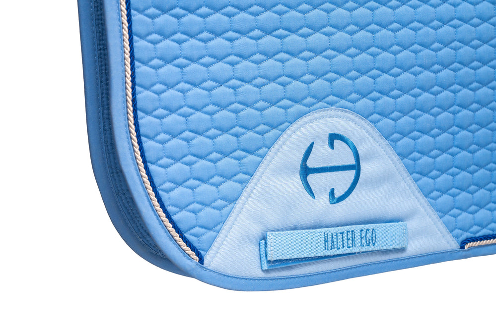 European Cotton Dressage Saddle Pad - Sky Blue - Equine Exchange Tack Shop