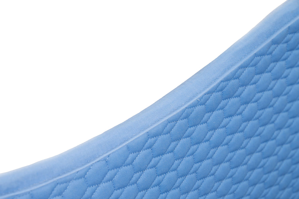 European Cotton Dressage Saddle Pad - Sky Blue - Equine Exchange Tack Shop