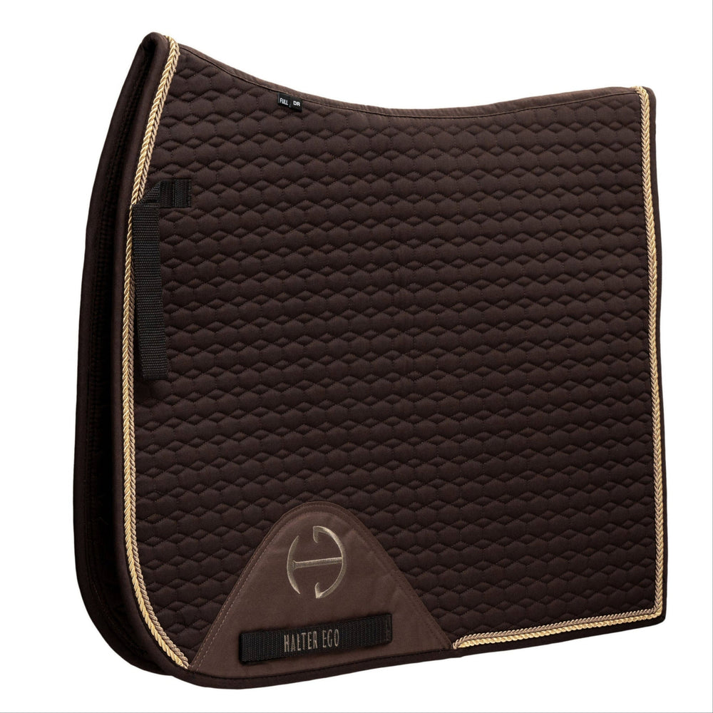 European Cotton Dressage Saddle Pad - Chocolate - Equine Exchange Tack Shop