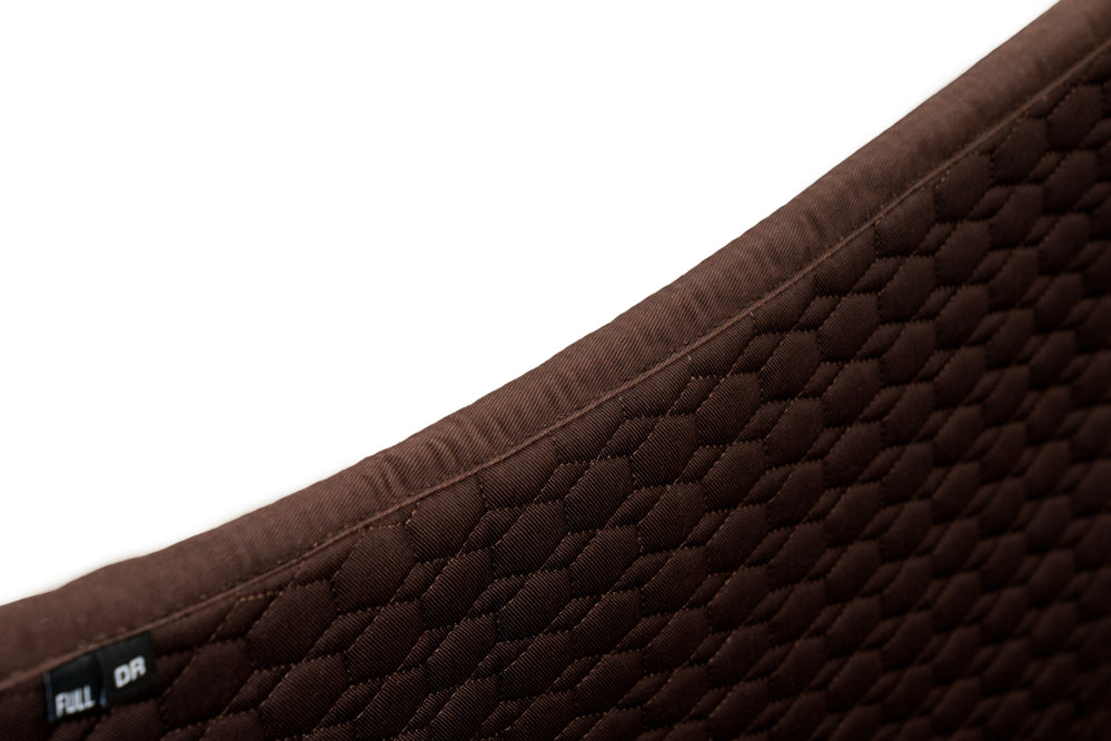 European Cotton Dressage Saddle Pad - Chocolate - Equine Exchange Tack Shop