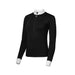 Heidi - Long Sleeve Riding Top with Crystal Fabric Trim - Equine Exchange Tack Shop