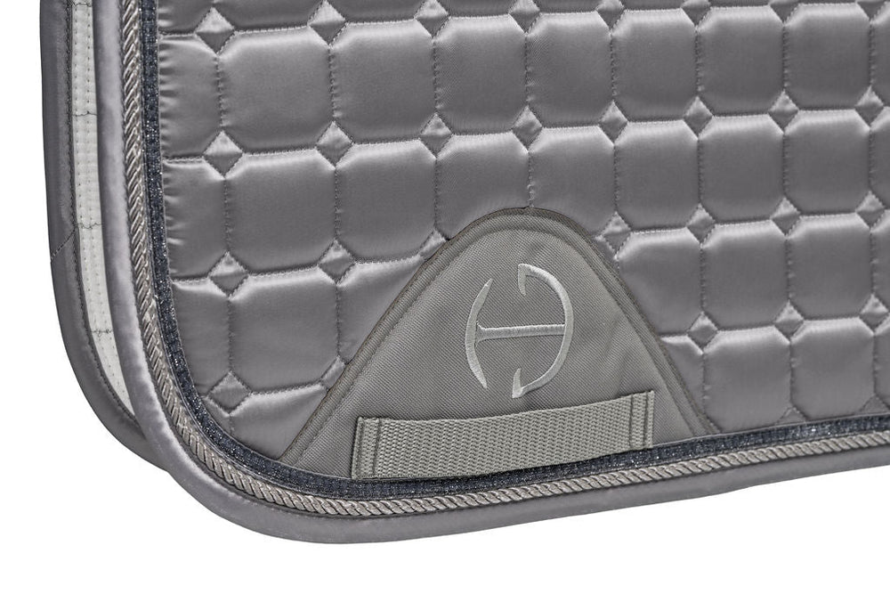 Satin Classic Dressage Saddle Pad - Platinum - Equine Exchange Tack Shop