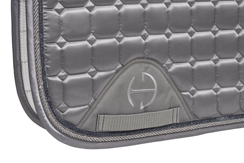 Satin Classic Jump Saddle Pad - Platinum - Equine Exchange Tack Shop